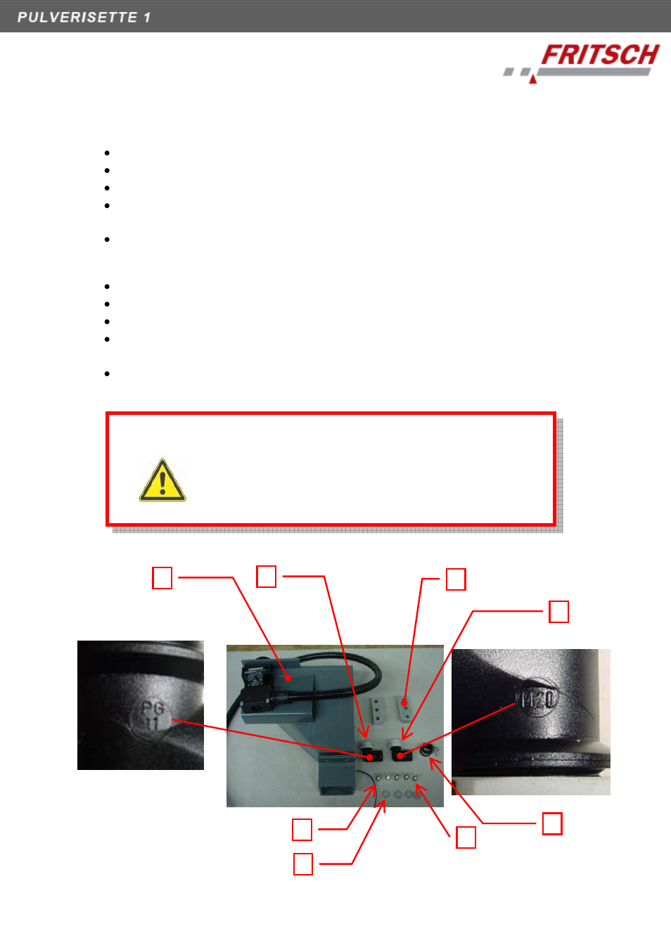 Conversion set for iron-free preliminary grinding, Model i, Model ii | Changing the funnel, Conversion set | FRITSCH PULVERISETTE 1, Model I classic line User Manual | Page 26 / 36
