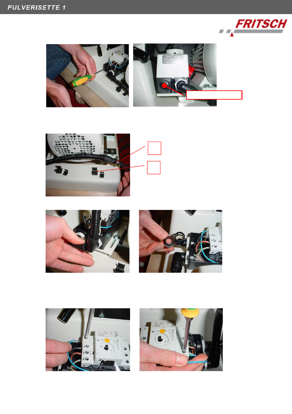 FRITSCH PULVERISETTE 1, Model I classic line User Manual | Page 29 / 36