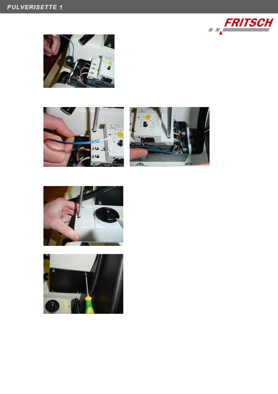 FRITSCH PULVERISETTE 1, Model I classic line User Manual | Page 30 / 36