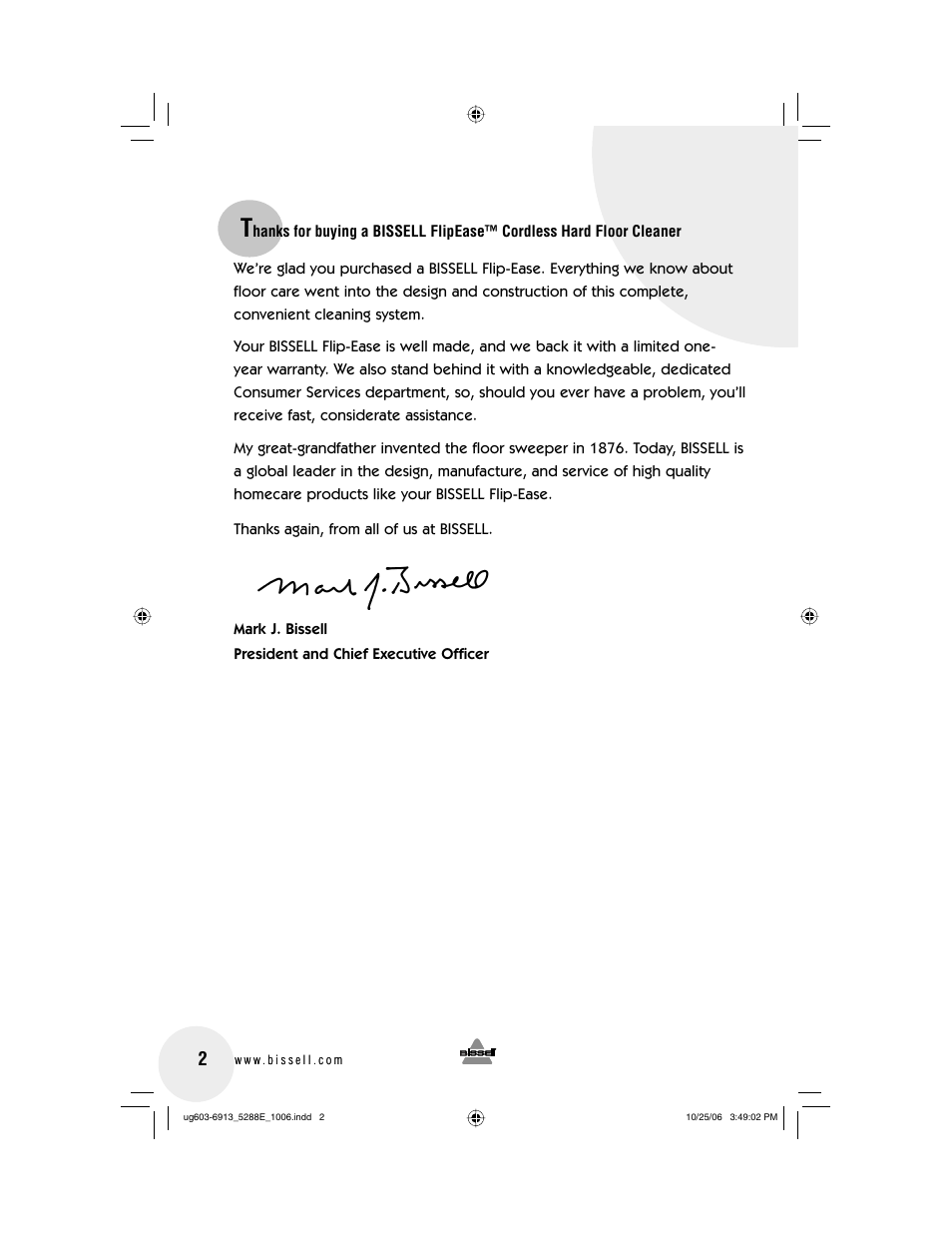Bissell 5288 User Manual | Page 2 / 12
