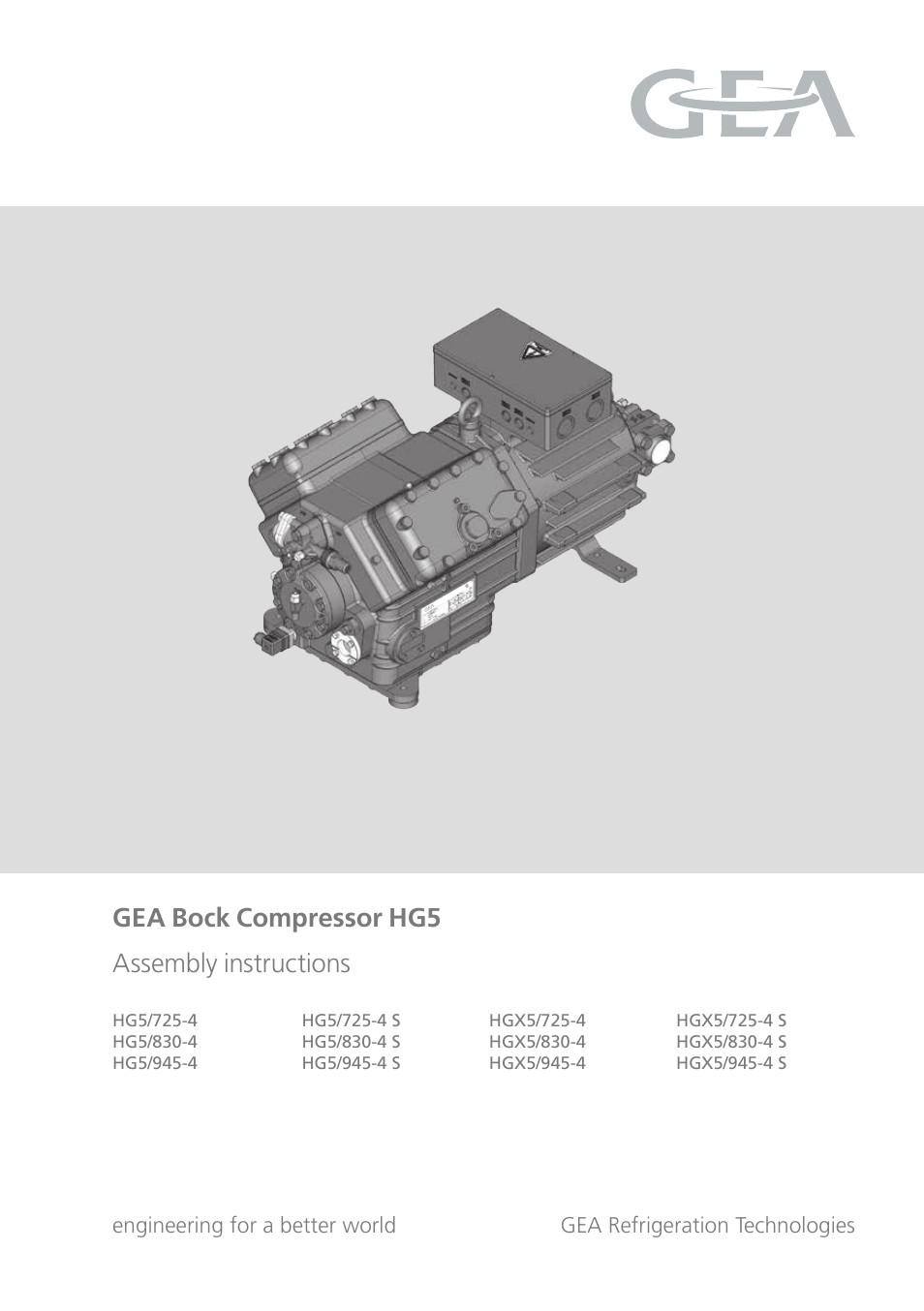 GEA Bock HG5 User Manual | 32 pages