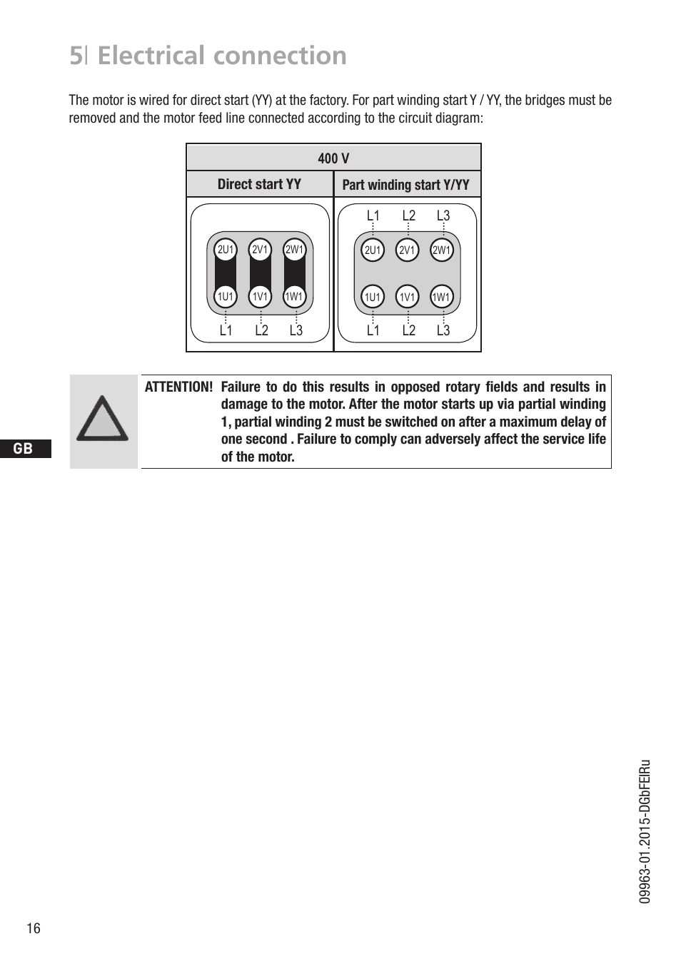 5 | electrical connection | GEA Bock HG5 User Manual | Page 16 / 32