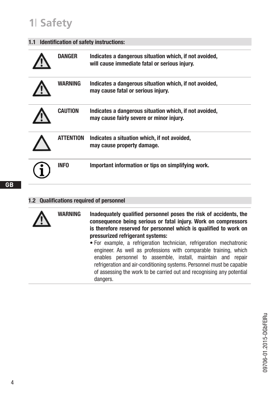 1 | safety | GEA Bock HG7 User Manual | Page 4 / 34