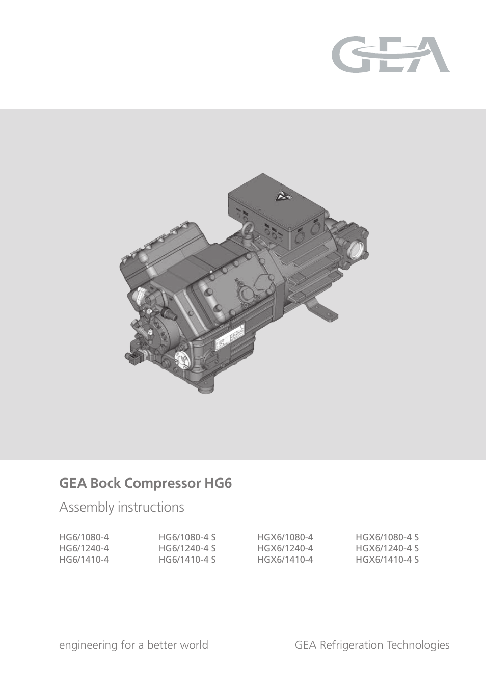 GEA Bock HG6 User Manual | 32 pages