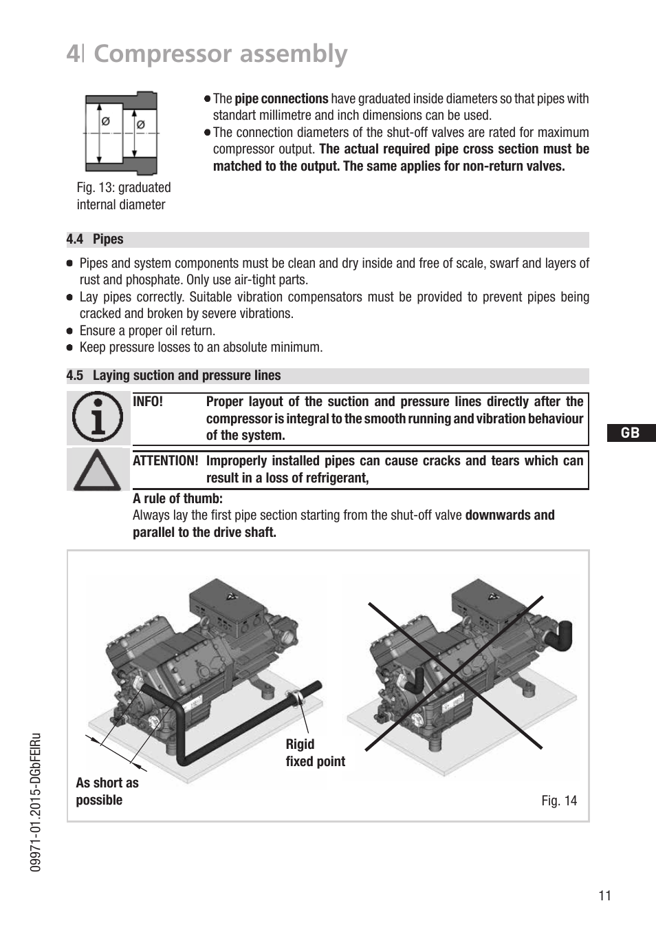 4 | compressor assembly | GEA Bock HG6 User Manual | Page 11 / 32