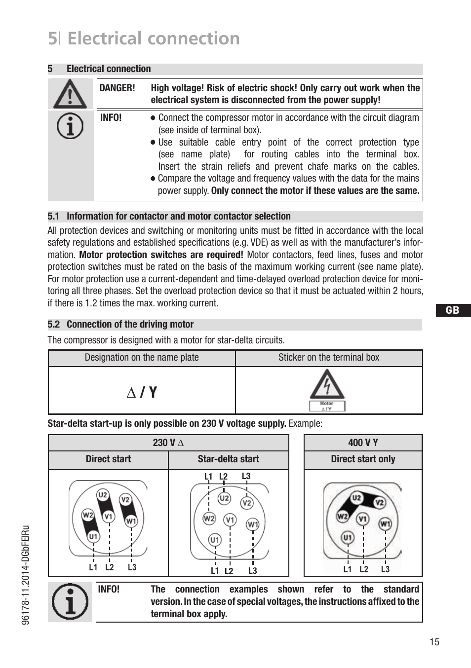 5 | electrical connection | GEA Bock HG34e User Manual | Page 15 / 30