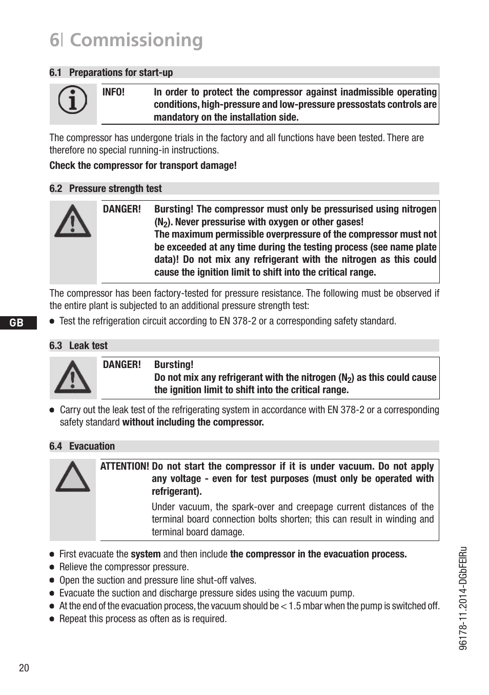 6 | commissioning | GEA Bock HG34e User Manual | Page 20 / 30