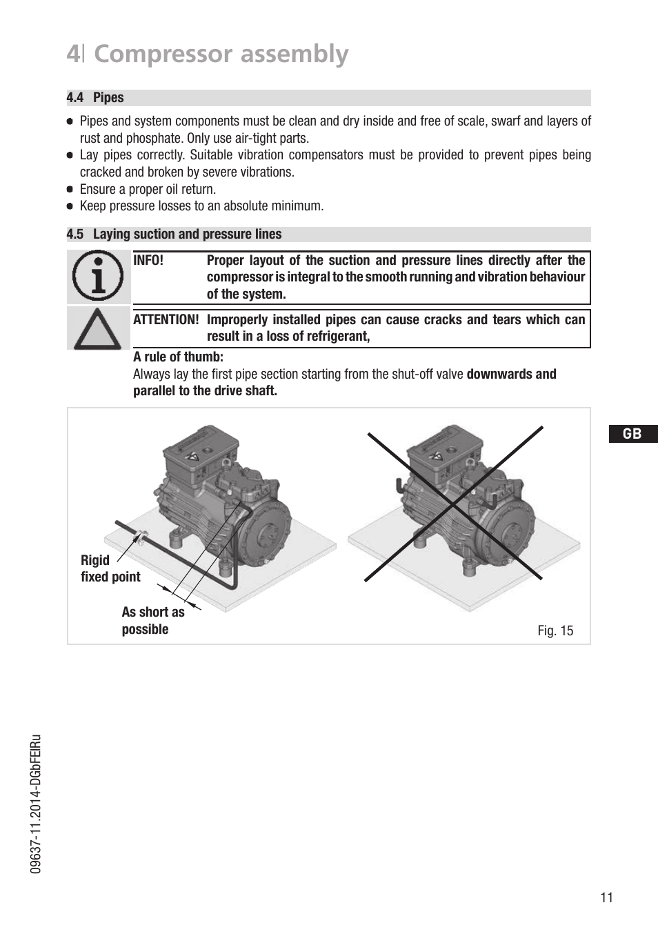 4 | compressor assembly | GEA Bock HG22Р User Manual | Page 11 / 26