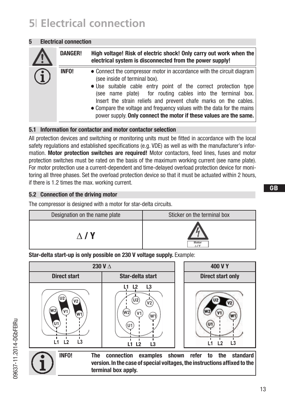 5 | electrical connection | GEA Bock HG22Р User Manual | Page 13 / 26