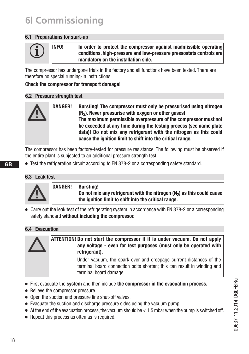 6 | commissioning | GEA Bock HG22Р User Manual | Page 18 / 26