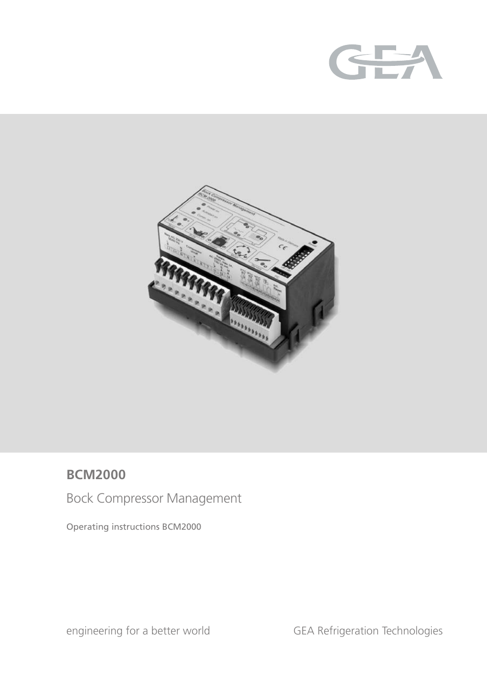 GEA Bock BCM2000 User Manual | 18 pages