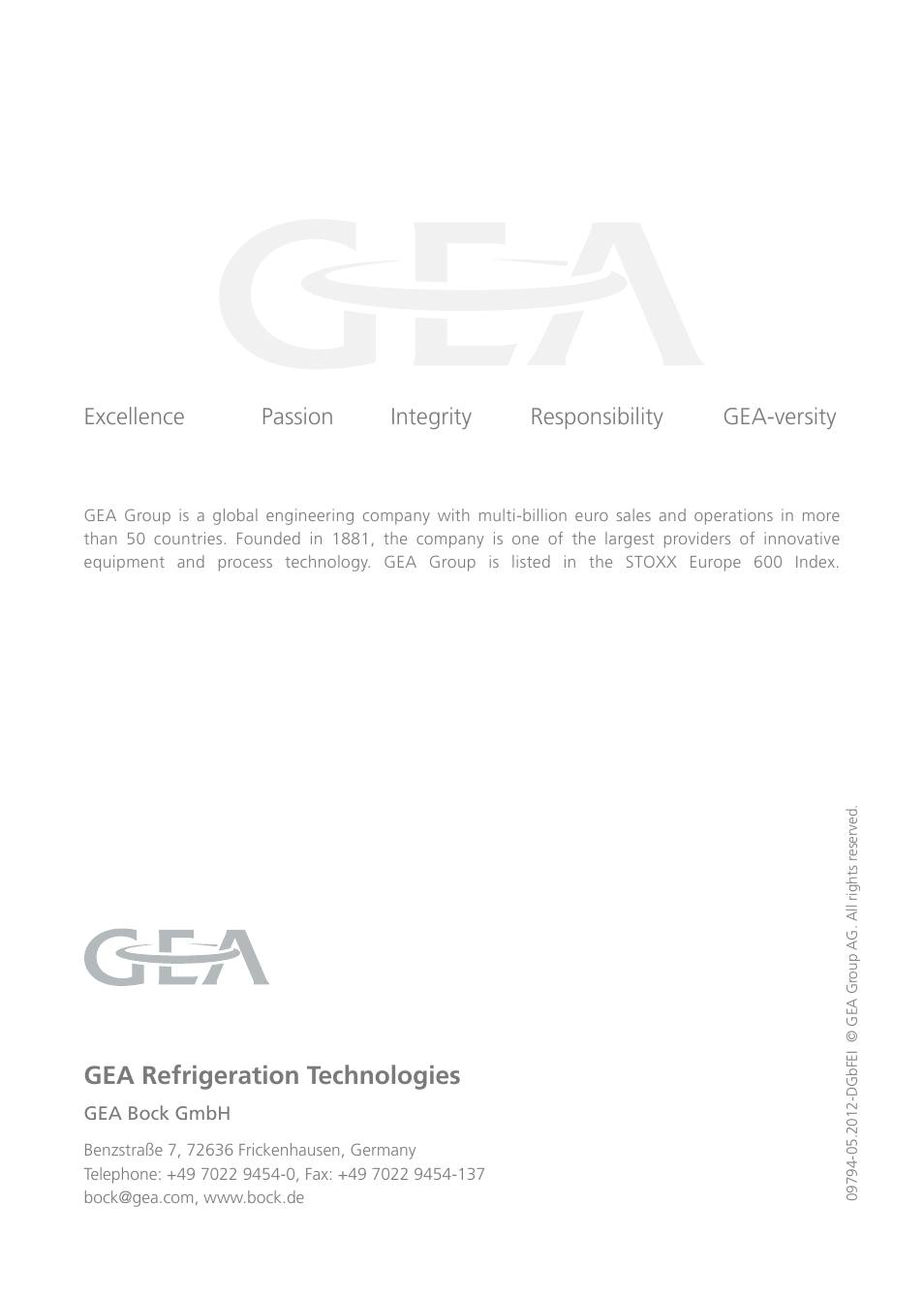 Gea refrigeration technologies | GEA Bock BCM2000 User Manual | Page 18 / 18