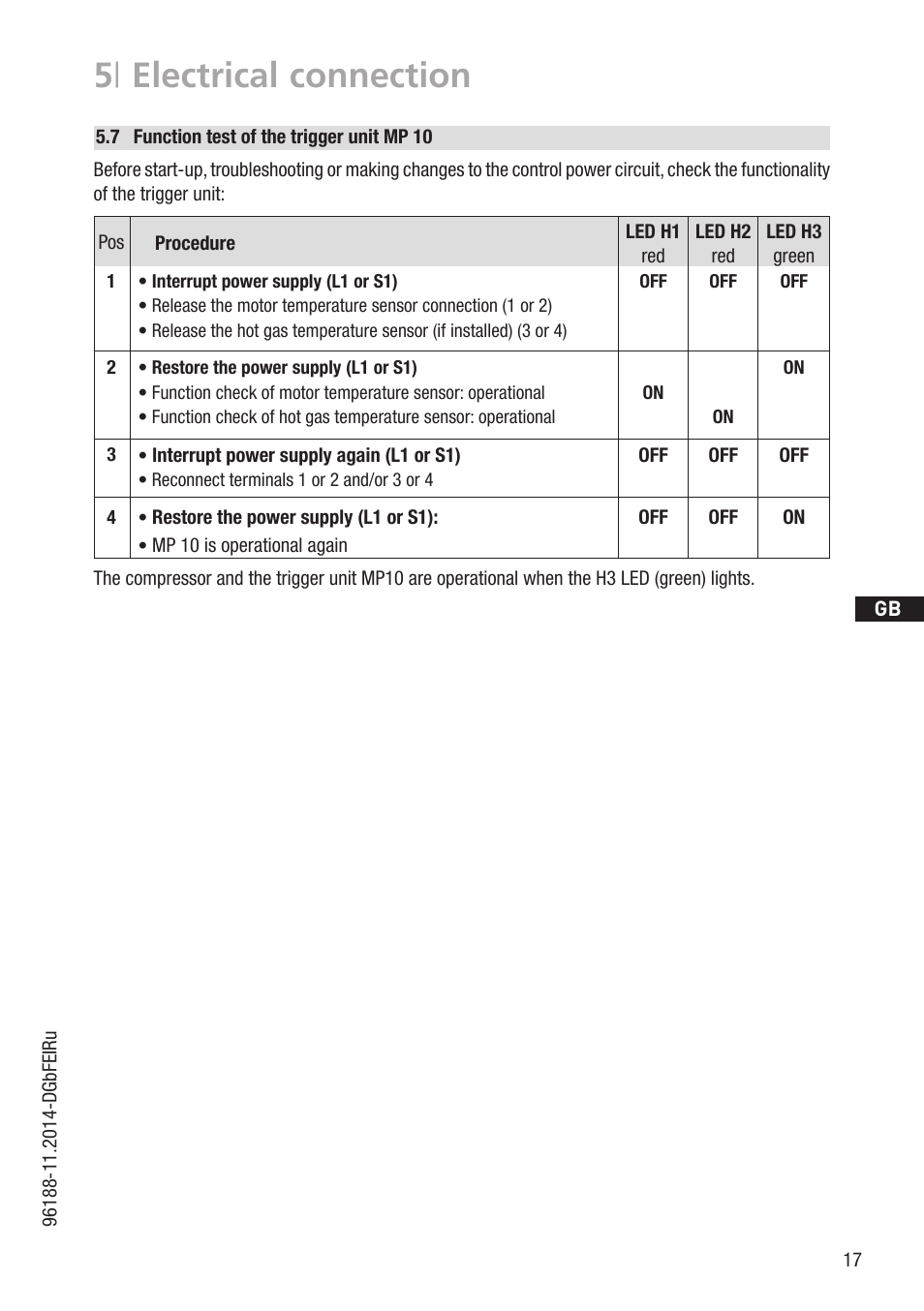 5 | electrical connection | GEA Bock HG22e User Manual | Page 17 / 26