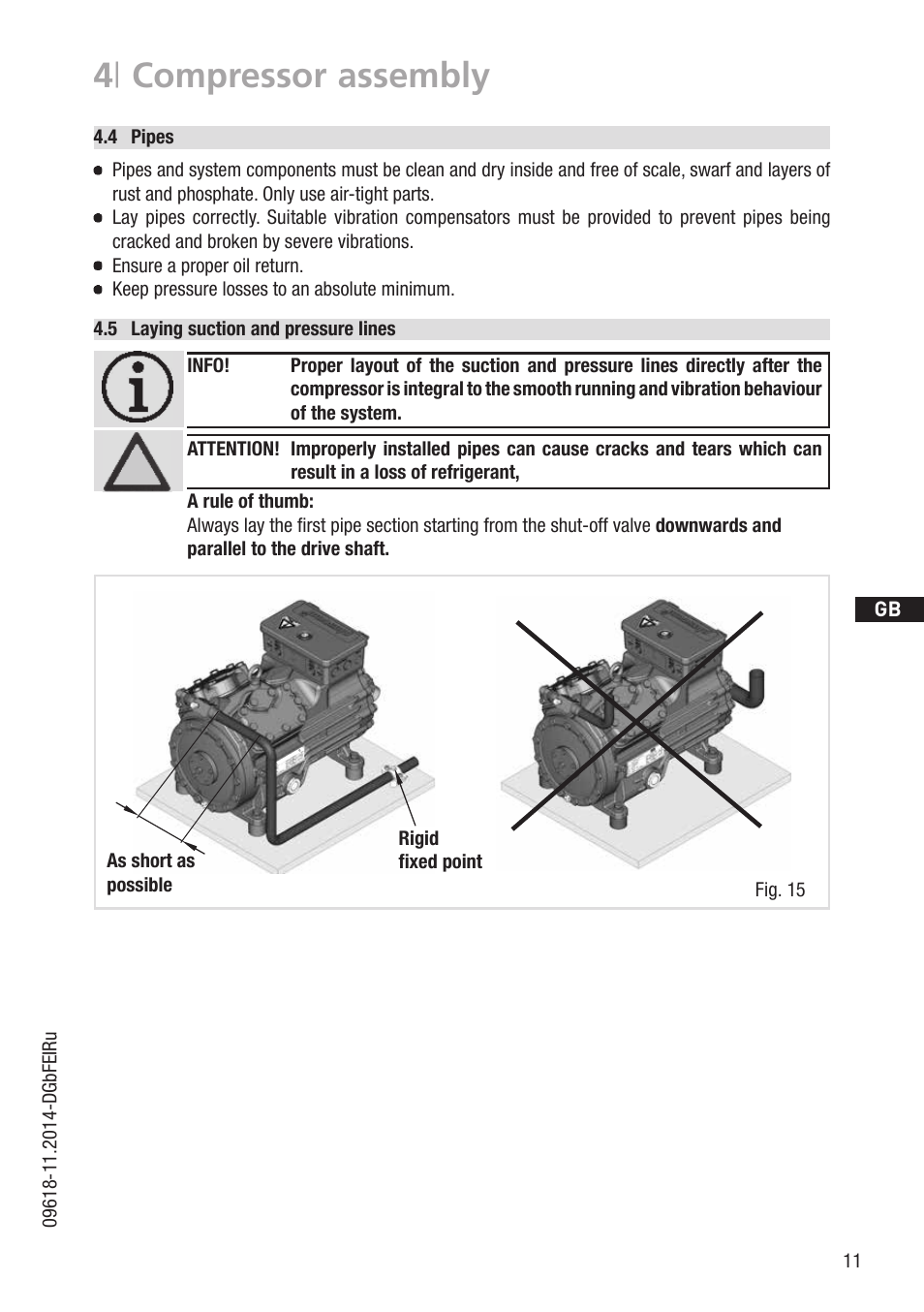 4 | compressor assembly | GEA Bock HG34P User Manual | Page 11 / 26