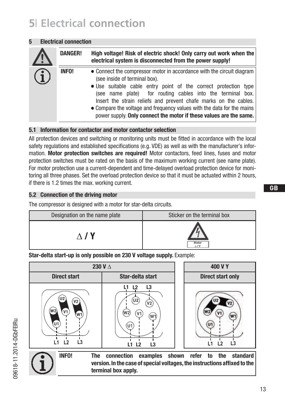 5 | electrical connection | GEA Bock HG34P User Manual | Page 13 / 26