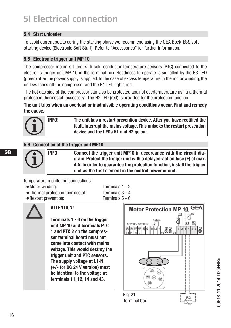 5 | electrical connection | GEA Bock HG34P User Manual | Page 16 / 26