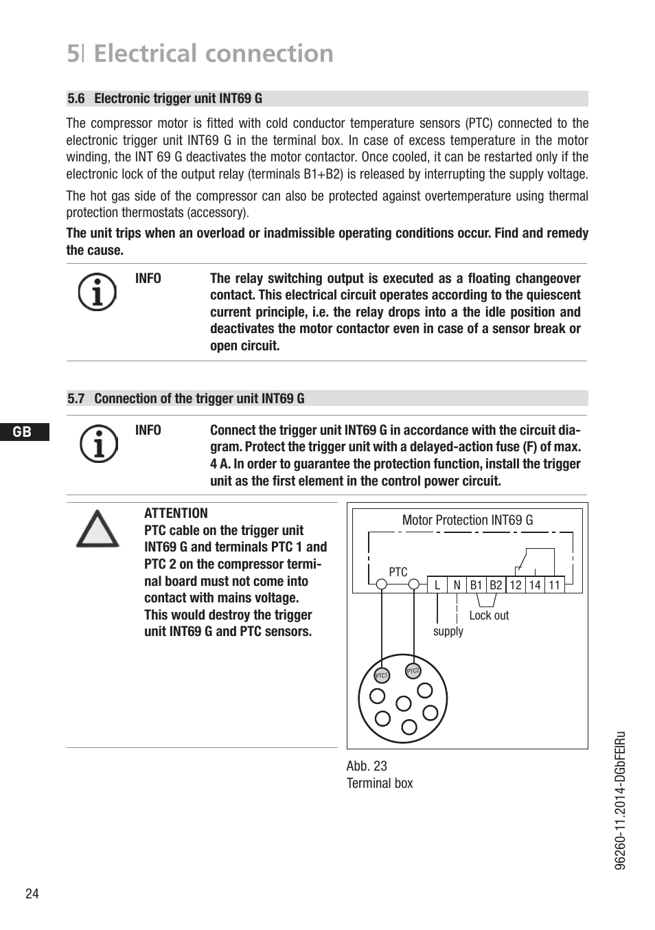 5 | electrical connection | GEA Bock HG88e User Manual | Page 24 / 38