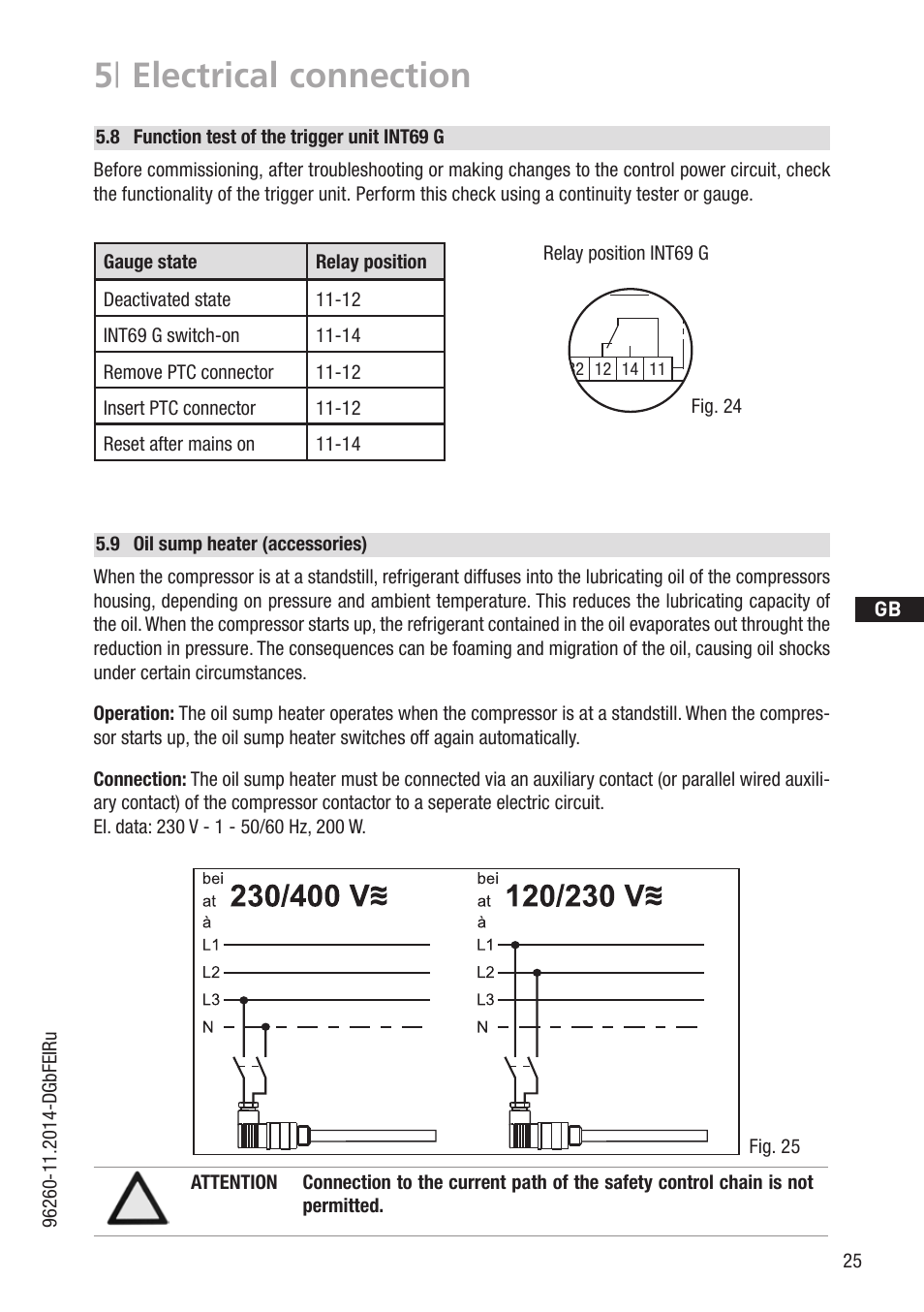 5 | electrical connection | GEA Bock HG88e User Manual | Page 25 / 38