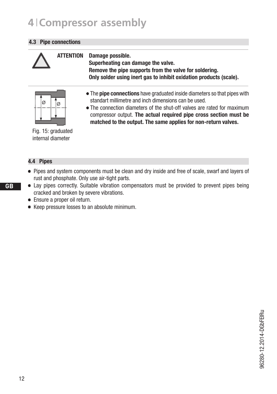 4 | compressor assembly | GEA Bock HG44e User Manual | Page 12 / 34
