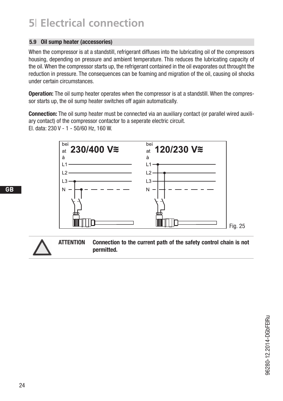 5 | electrical connection | GEA Bock HG44e User Manual | Page 24 / 34