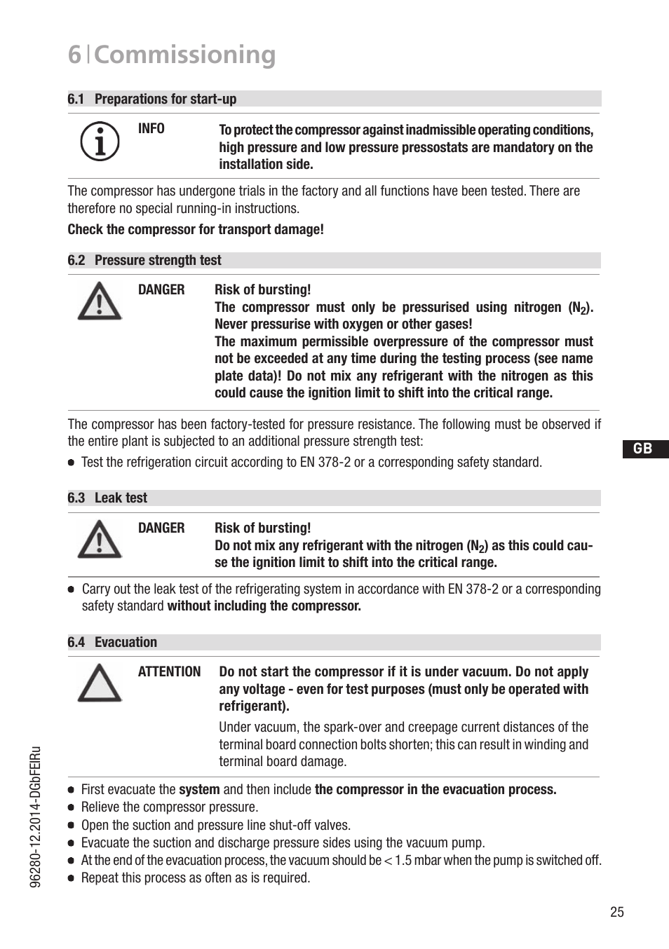 6 | commissioning | GEA Bock HG44e User Manual | Page 25 / 34