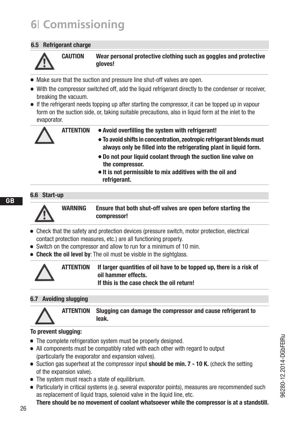 6 | commissioning | GEA Bock HG44e User Manual | Page 26 / 34