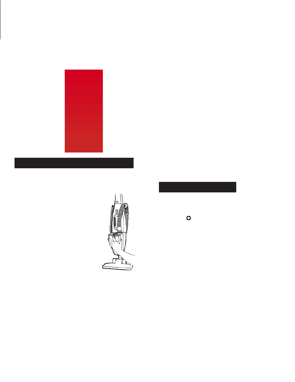 Power cord storage, Above floor cleaning | Bissell 3101-0 User Manual | Page 6 / 10
