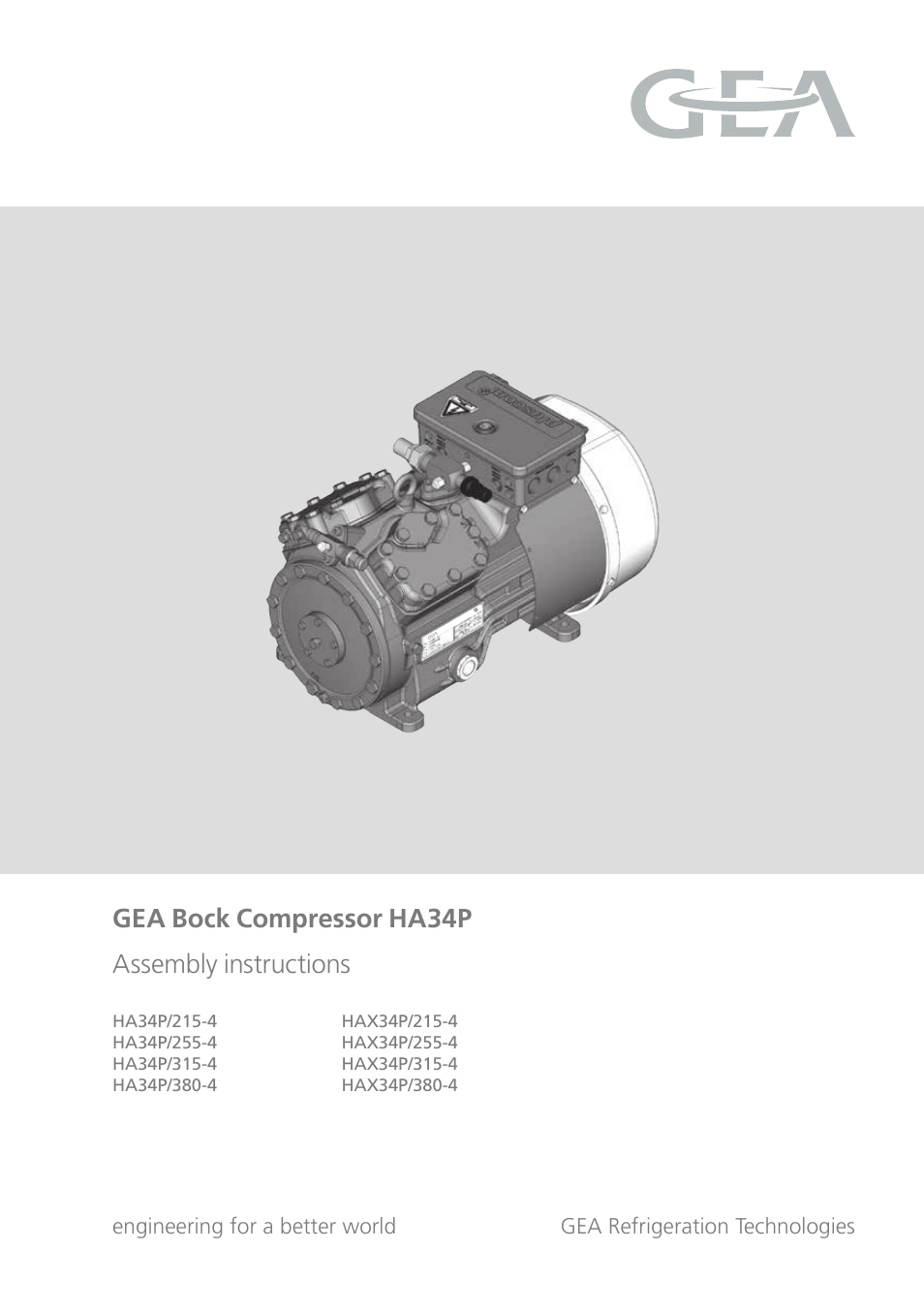 GEA Bock HА34P User Manual | 26 pages