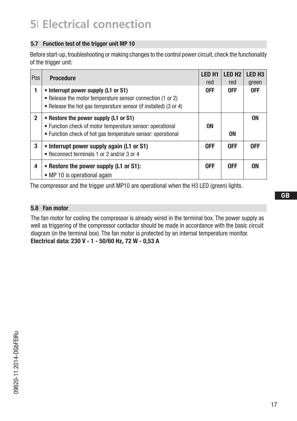 5 | electrical connection | GEA Bock HА34P User Manual | Page 17 / 26