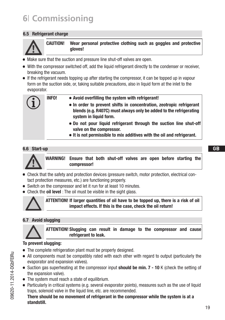 6 | commissioning | GEA Bock HА34P User Manual | Page 19 / 26