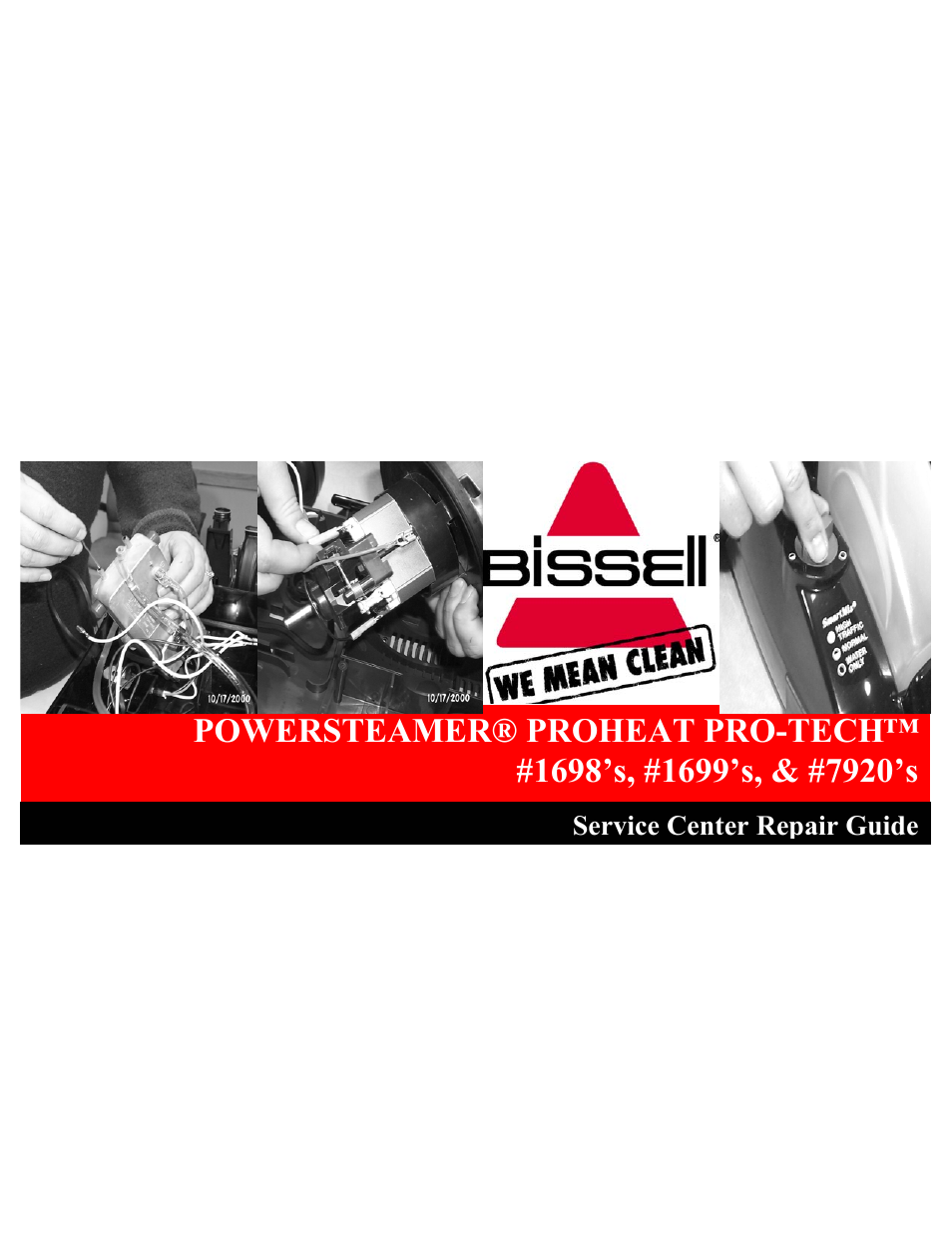 Bissell PROHEAT PRO-TECH 7920 User Manual | 22 pages