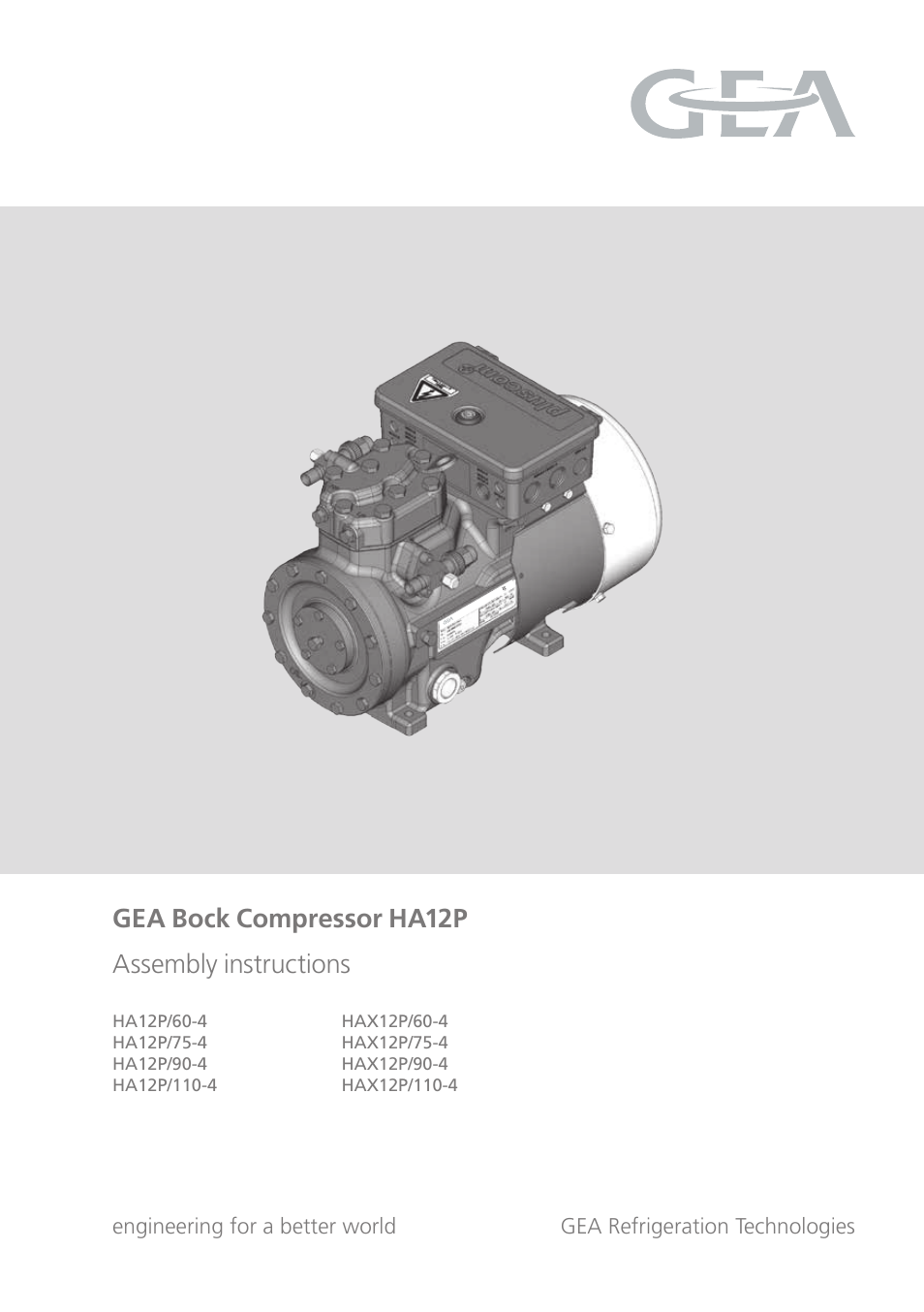 GEA Bock HA12P User Manual | 26 pages