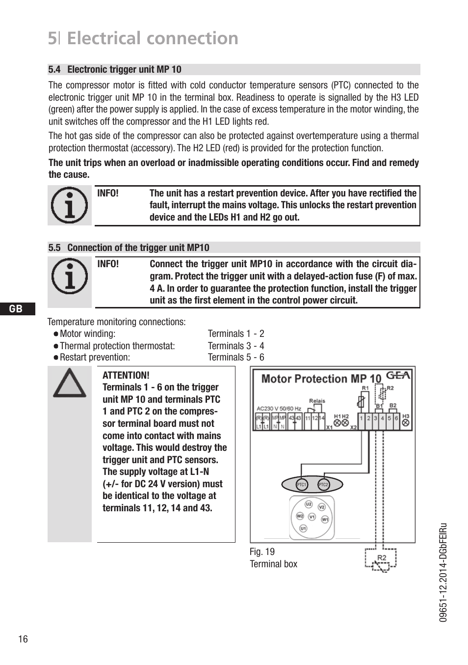 5 | electrical connection | GEA Bock HA12P User Manual | Page 16 / 26