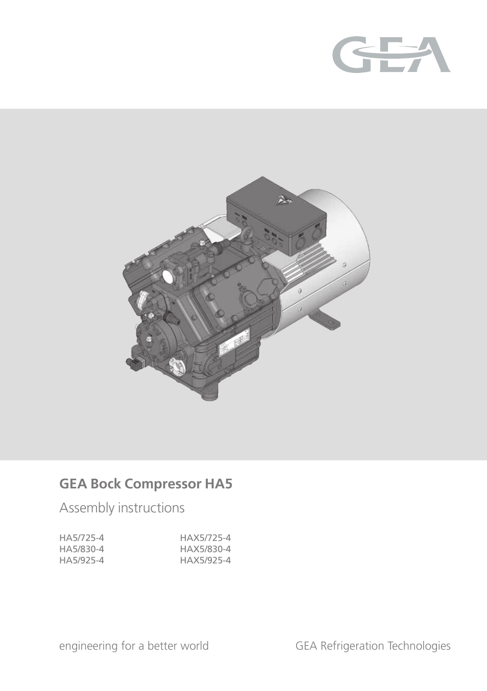 GEA Bock HA5 User Manual | 32 pages