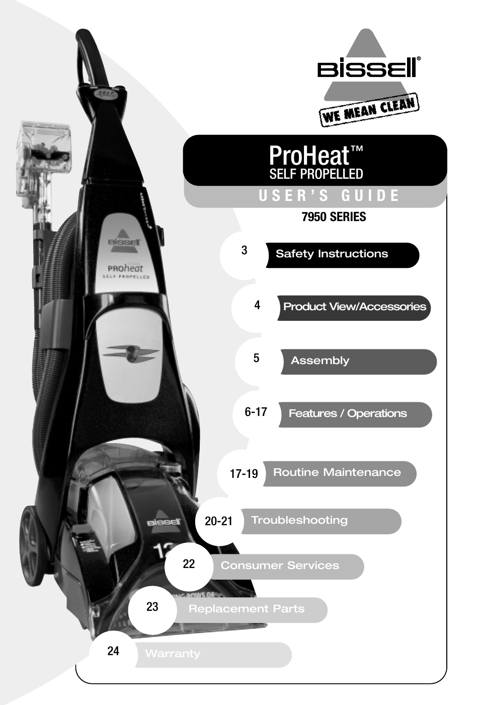 Bissell ProHeat 7950 User Manual | 24 pages