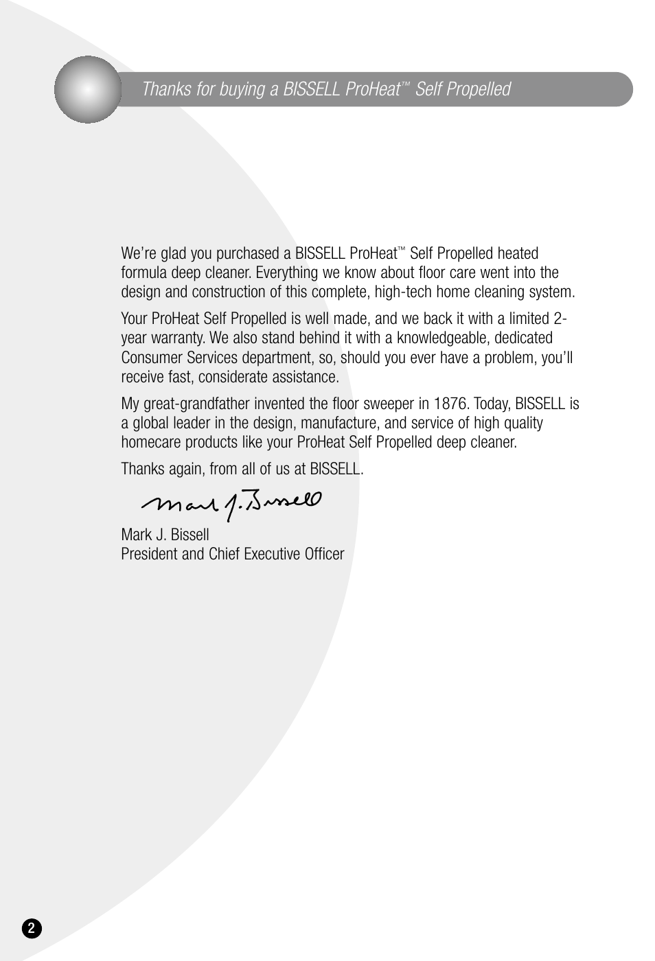 Self propelled | Bissell ProHeat 7950 User Manual | Page 2 / 24