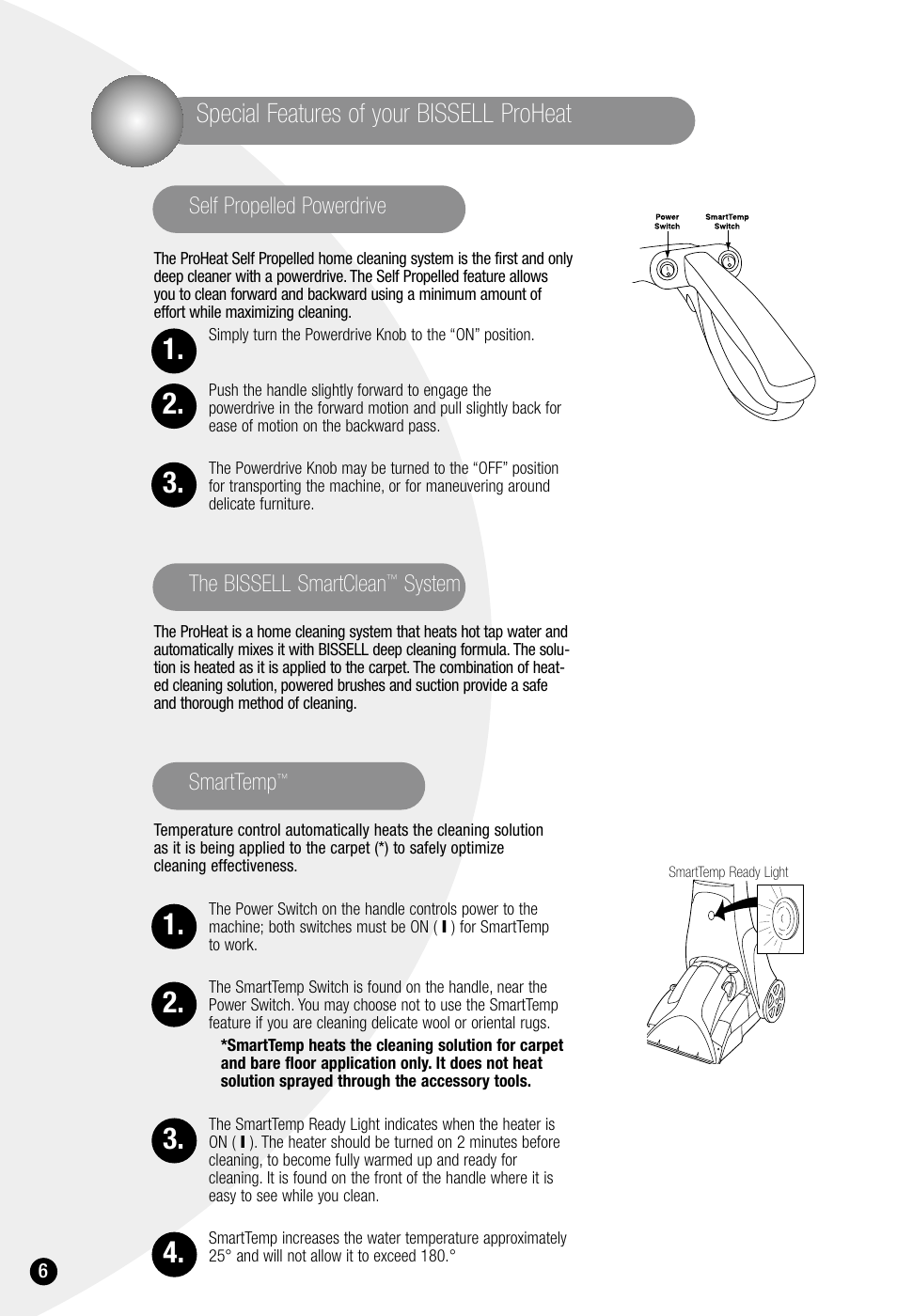 Special features of your bissell proheat | Bissell ProHeat 7950 User Manual | Page 6 / 24