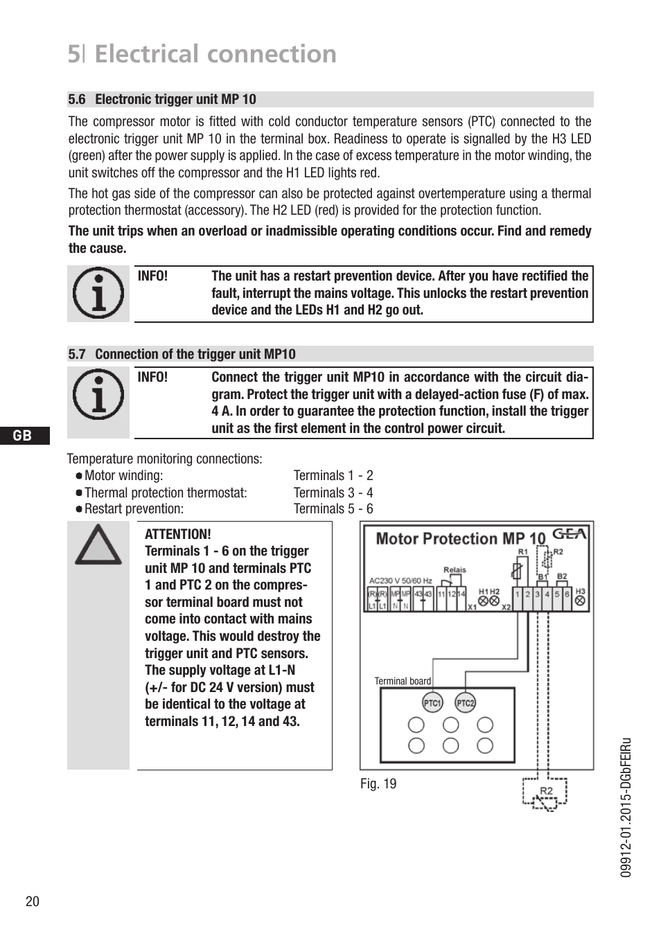 5 | electrical connection | GEA Bock HA6 User Manual | Page 20 / 32
