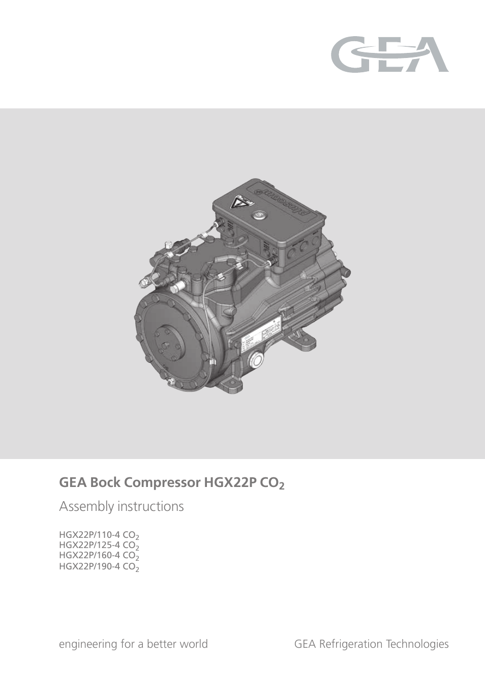 GEA Bock HG22Р CO2 User Manual | 28 pages