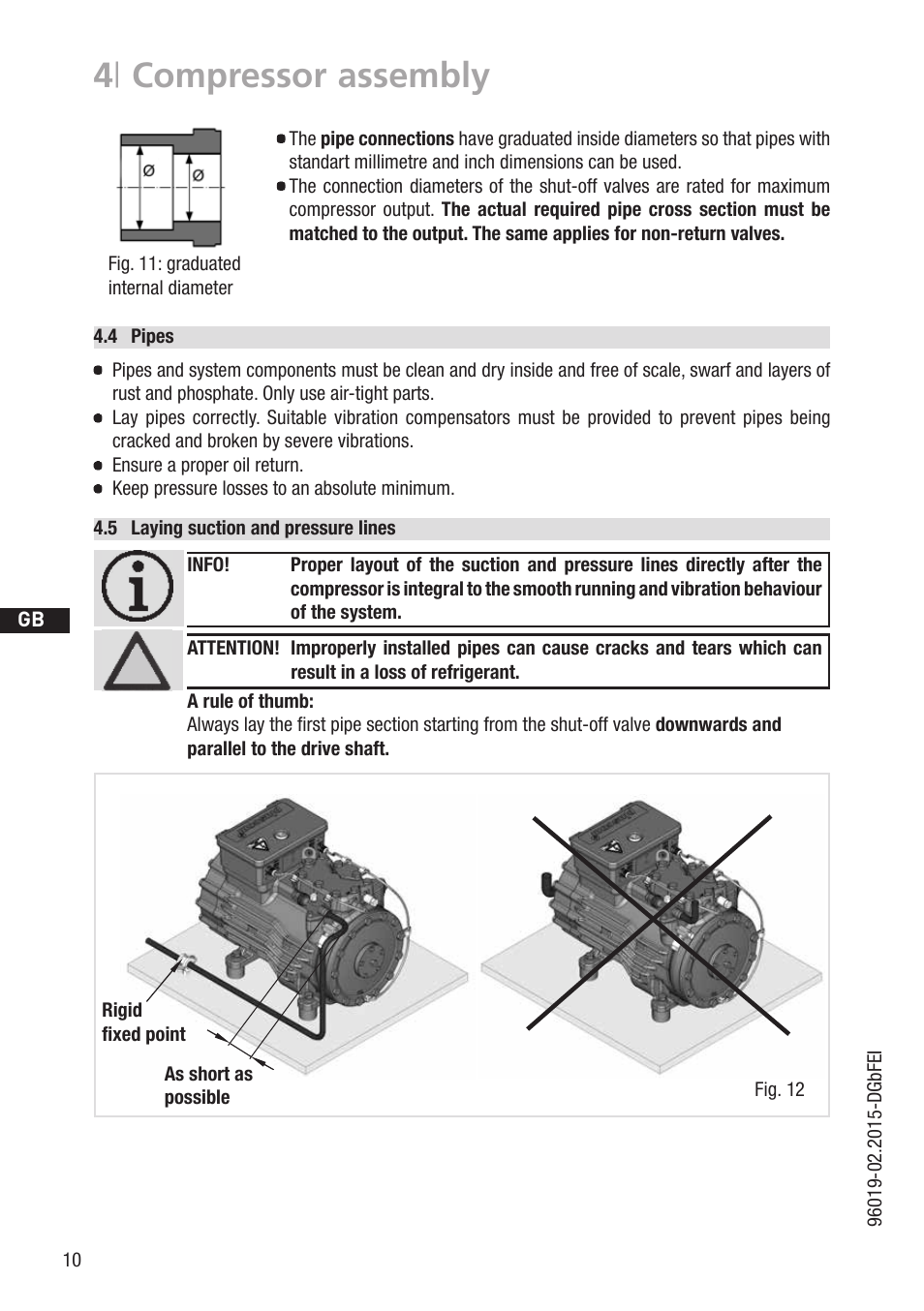 4 | compressor assembly | GEA Bock HG22Р CO2 User Manual | Page 10 / 28