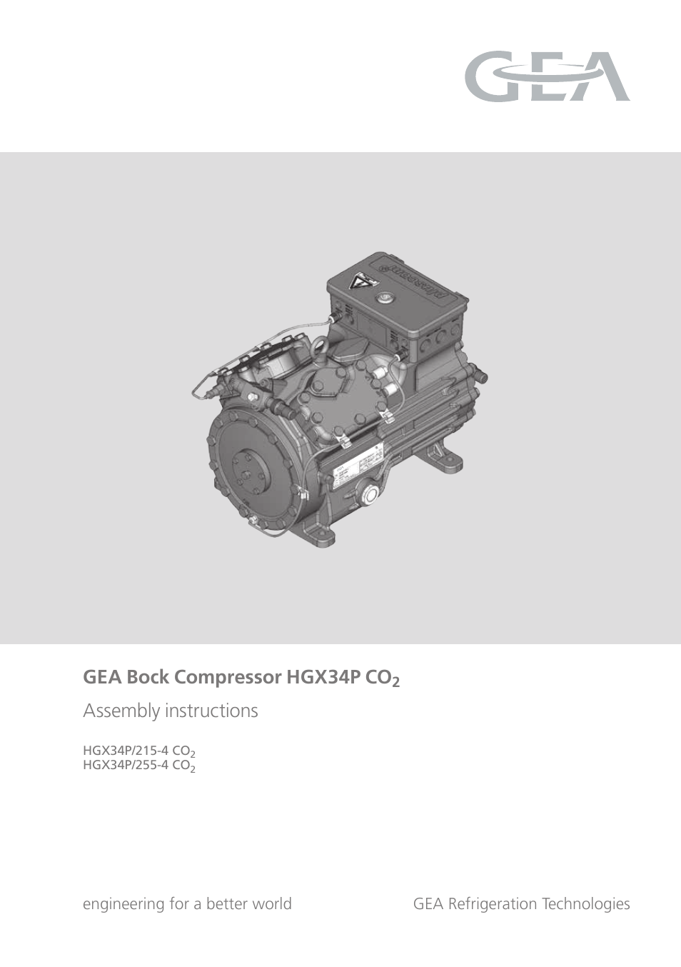 GEA Bock HG34P CO2 User Manual | 28 pages
