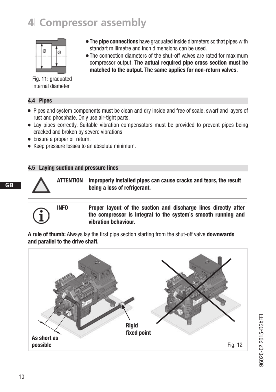 4 | compressor assembly, D gb f e | GEA Bock HG4 CO2 User Manual | Page 10 / 30