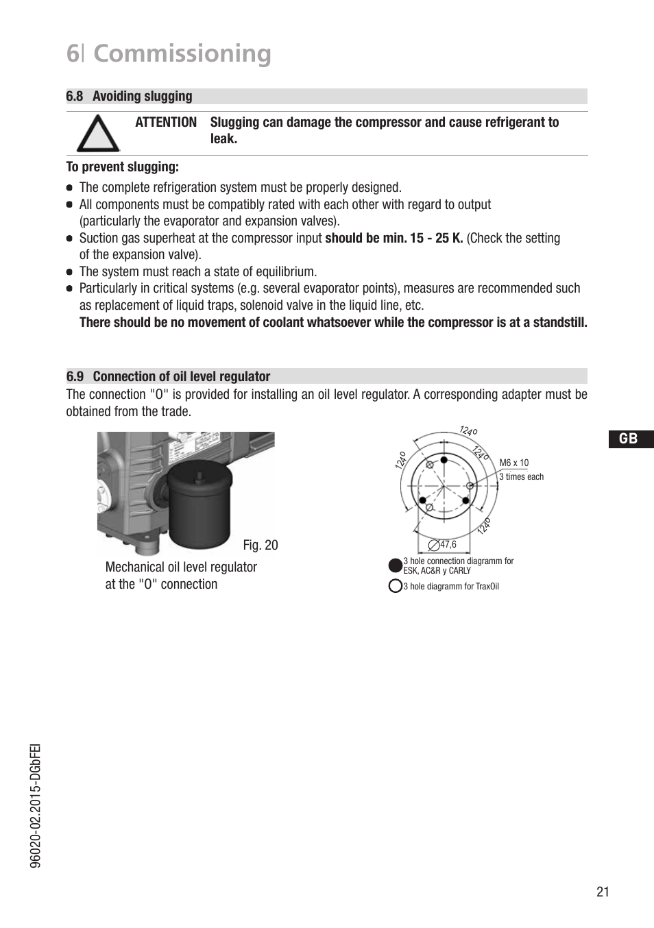 6 | commissioning | GEA Bock HG4 CO2 User Manual | Page 21 / 30