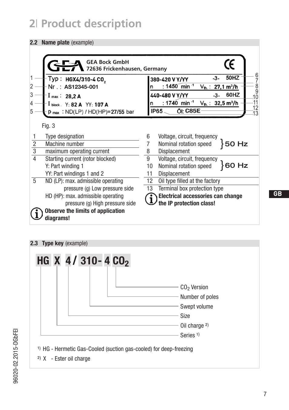 2 | product description | GEA Bock HG4 CO2 User Manual | Page 7 / 30