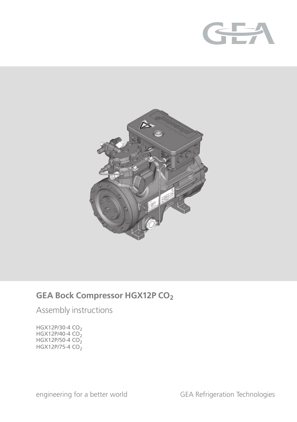 GEA Bock HG12Р CO2 User Manual | 28 pages