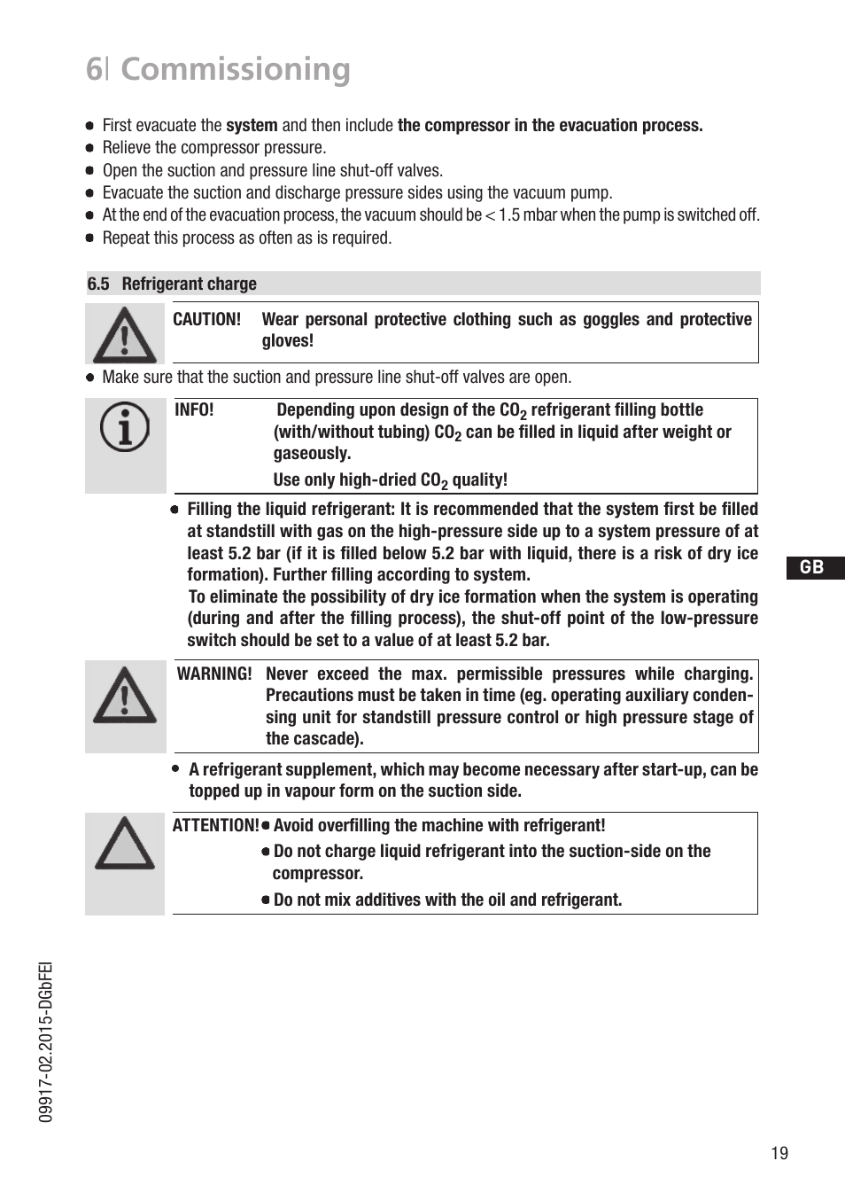 6 | commissioning | GEA Bock HG12Р CO2 User Manual | Page 19 / 28