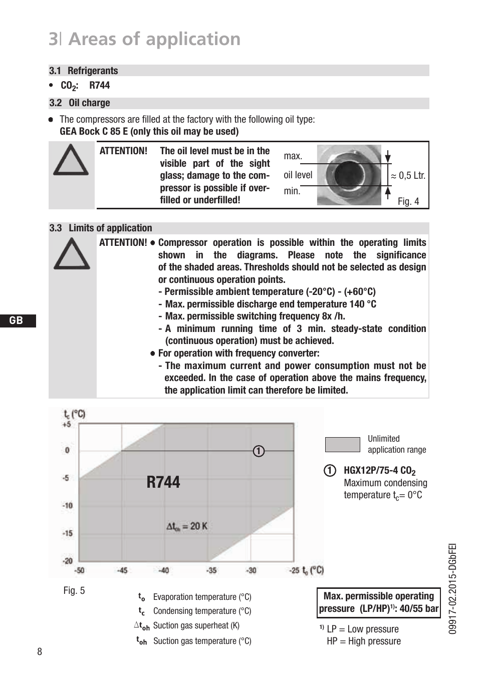 3 | areas of application, R744 | GEA Bock HG12Р CO2 User Manual | Page 8 / 28