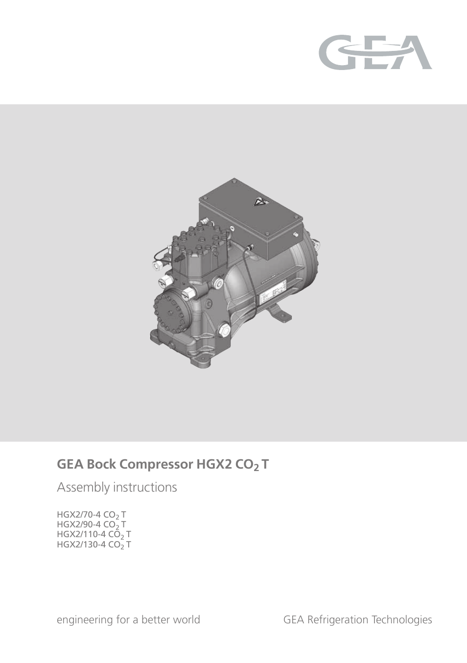 GEA Bock HGX2 CO2 T User Manual | 28 pages