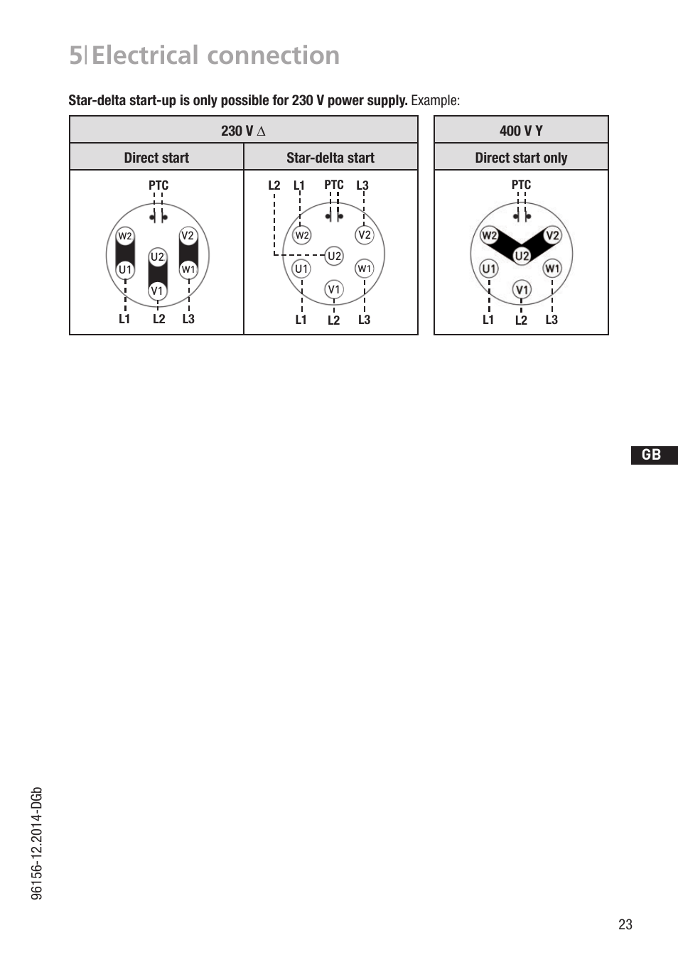 5 | electrical connection, D gb f e | GEA Bock HGX34 CO2 T User Manual | Page 23 / 40