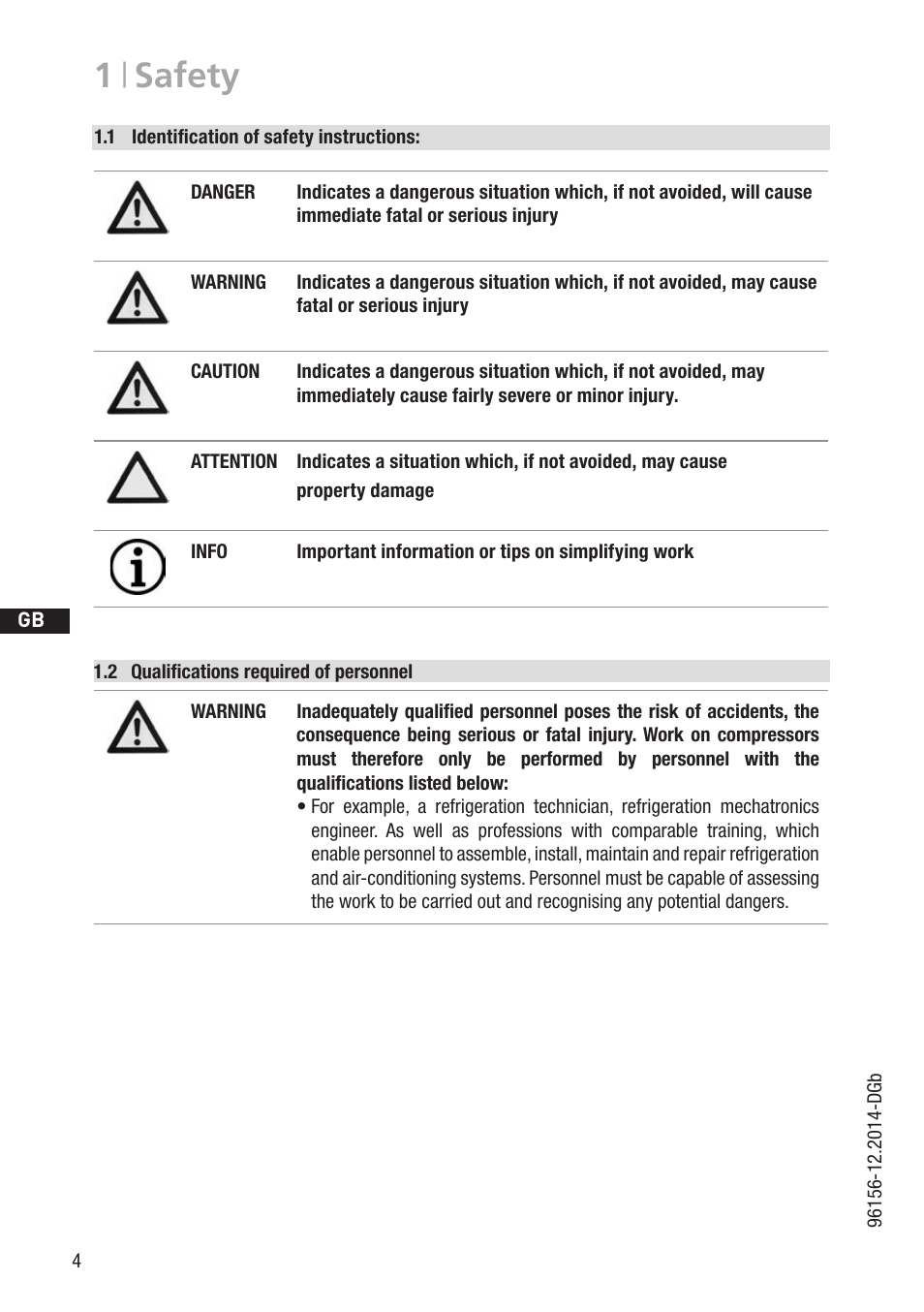1 | safety | GEA Bock HGX34 CO2 T User Manual | Page 4 / 40